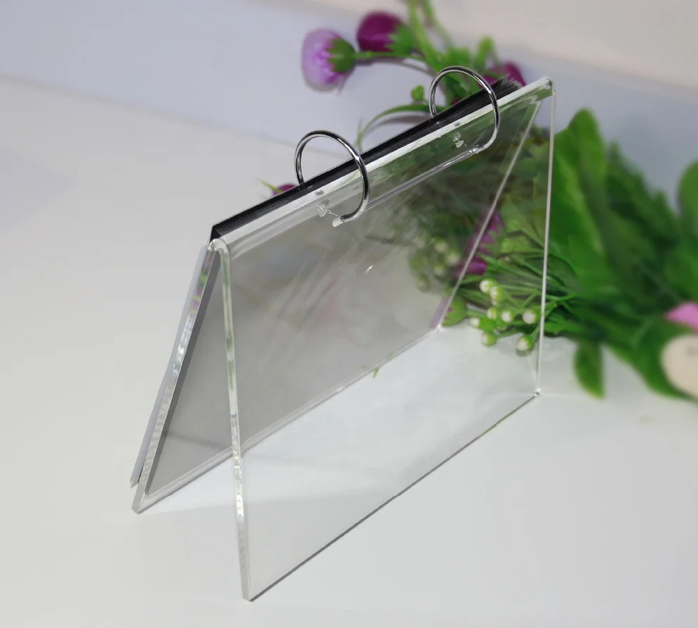 Acrylic Desktop Calendar Holder Plastic Acrylic Calendar Frames Holder Acrylic Display Stand