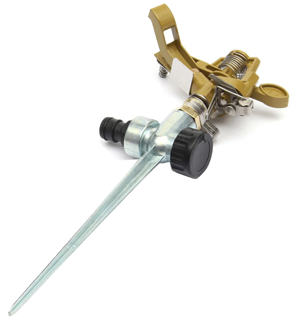 Металлический разбрызгиватель воды с шипами для газона