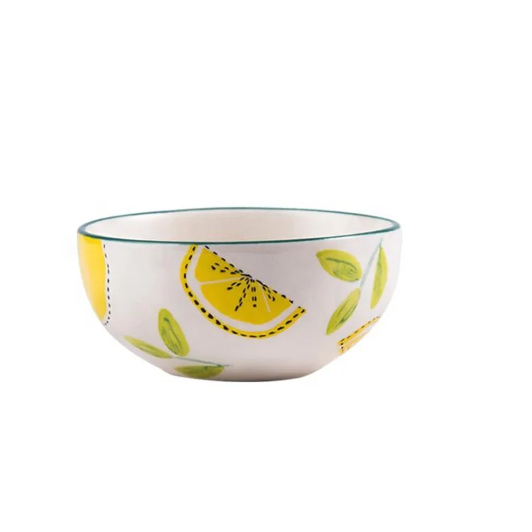 
roller pressing shape bone china salad bowl 