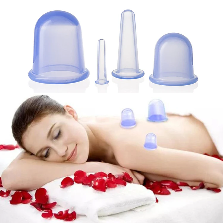 Beauty Cupping Therapy Set BPA Free Silicone Vacuum Massage Cupping Cup