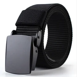 Мужской Тактический сетчатый ремень, нейлоновая холщовая тесьма с пряжкой из сплава