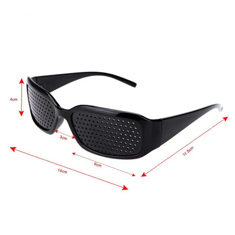 Black Pinhole Sunglasses Women Men Anti-fatigue Vision Care Pin hole Microporous Glasses Eye Exercise Anti-myopia Eyewear