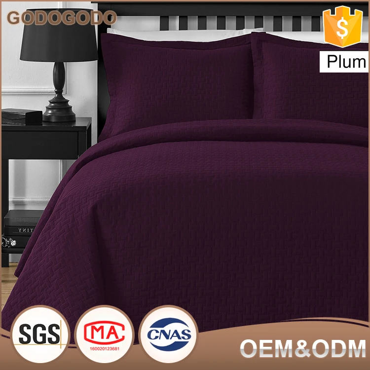 Factory Custom Plaid Patchwork 100% Cotton High End Quilted Quilted Turkish Bedspread For Hotel