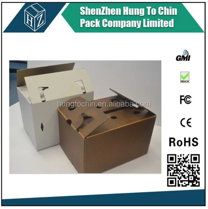 
Custom color printing pretty price corrugated waxed carton cardboard box for chickens 
