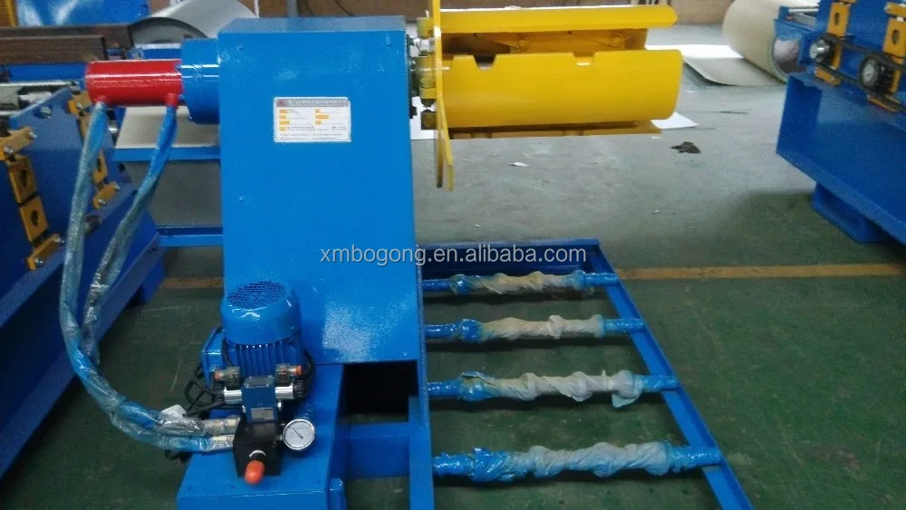 automatic hydraulic uncoiler with feeding car