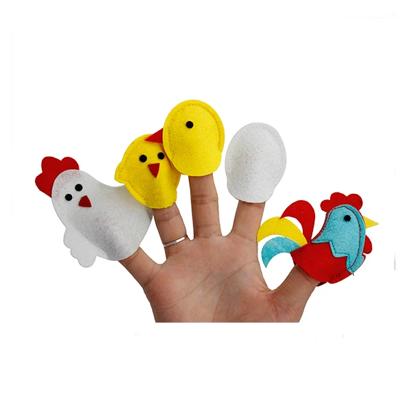 
OEM design finger puppets felt for kids 