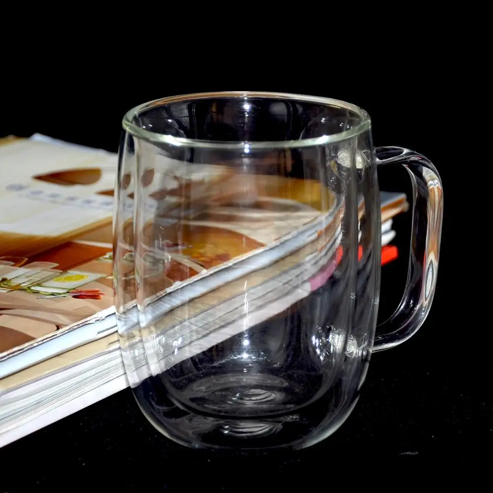 
OEM ODM Custom Heat Resistant Borosilicate Double Wall Glass Cup 