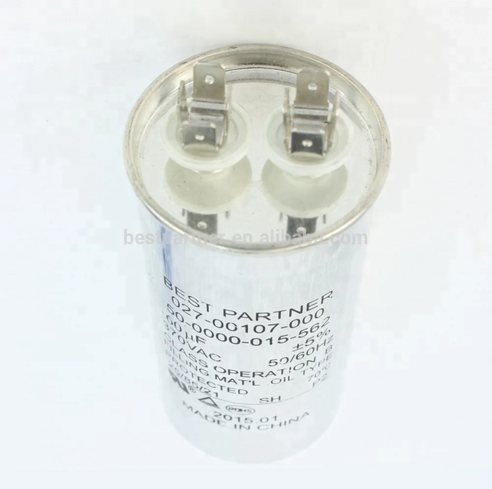 
Capacitor China Manufacturer with ROHS CE Certificate 15uf AC Motor Capacitor 