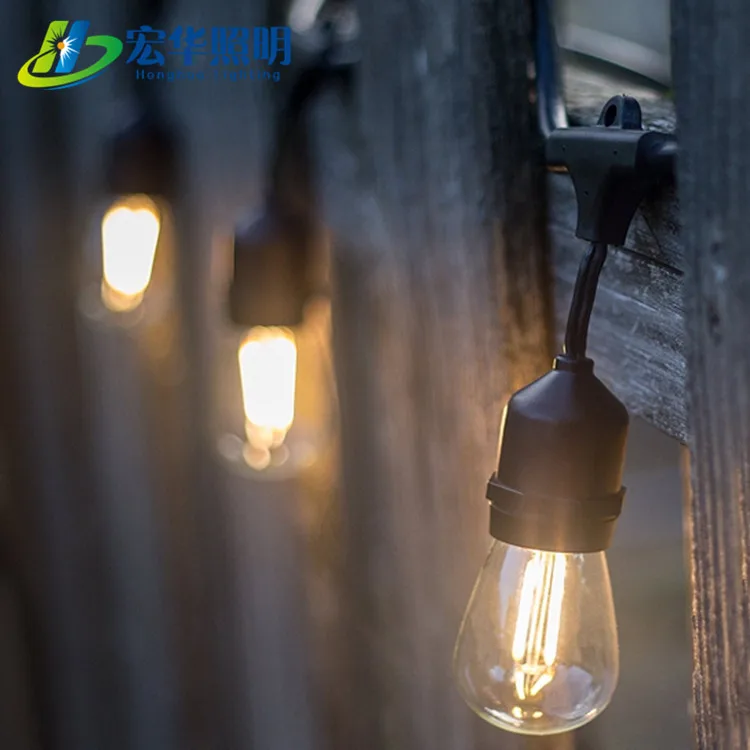S14 E26 E27 130v 48Ft LED light decorative LED Edison style patio lights string bulb