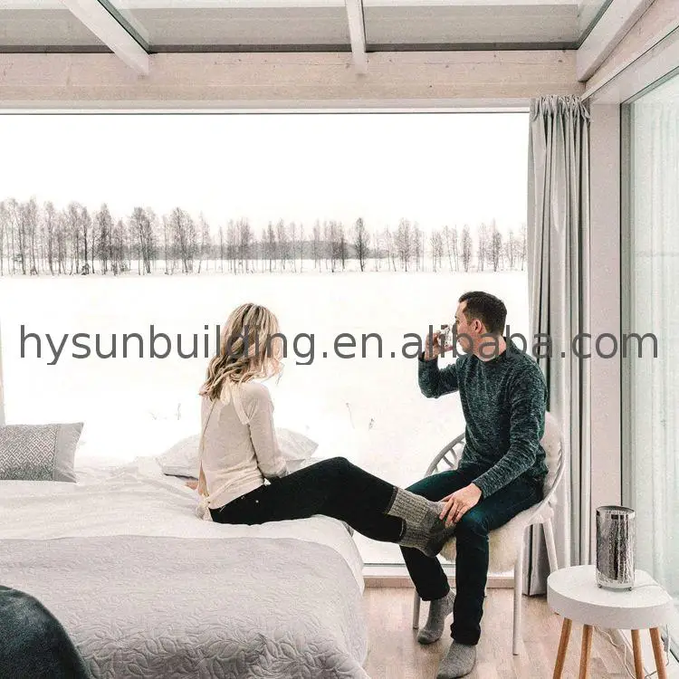 Hysun mobile prefabricated Professional tiny wooden house on wheel with best price