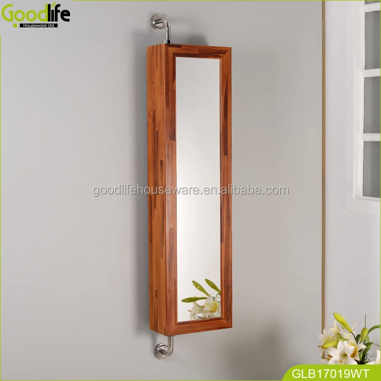 Набор для ванной комнаты из тикового дерева Goodlife вращающееся полноразмерное зеркало другая