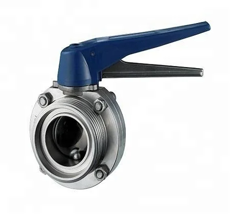 Sanitary stainless steel Butterfly Valve With Pull/Stainless Steel Plastic Multi-position Handle
