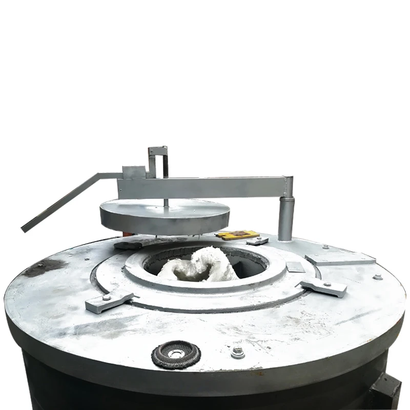 High efficiency electromagnetic aluminum melting furnace with removable crucible