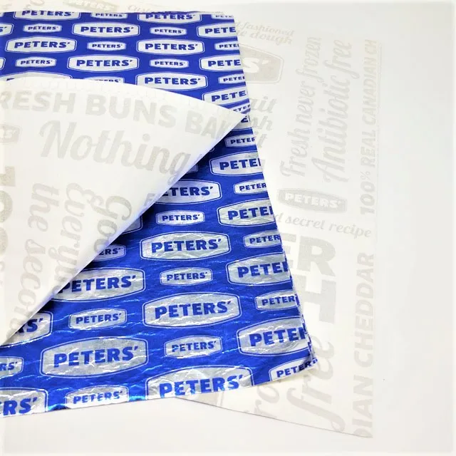 
Factory Hot sale Hamburger Wrapping Paper 