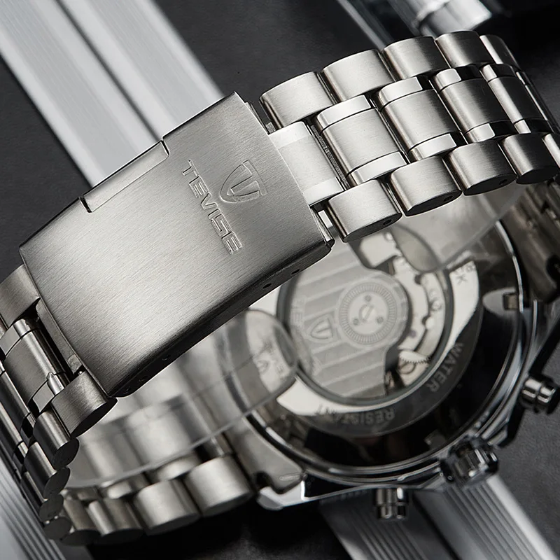 2018 Charm Automatic Men Black Waterproof Watch With Six Small Dials Function