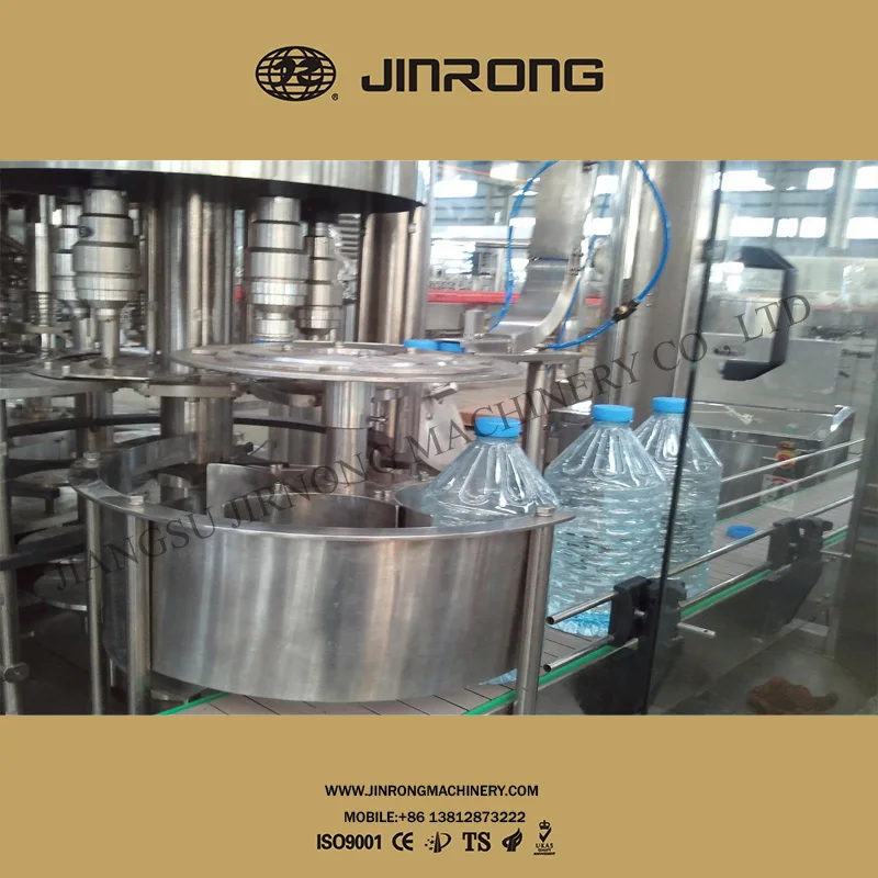 
2018 model electric driven washing filling capping 3in1 5L filling machinery 