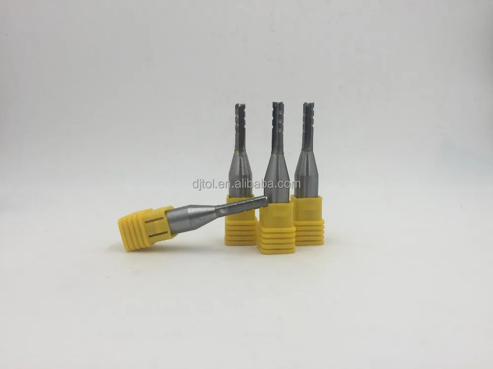 TCT solid carbide three flutes straight bits cutting MDF (tct series)