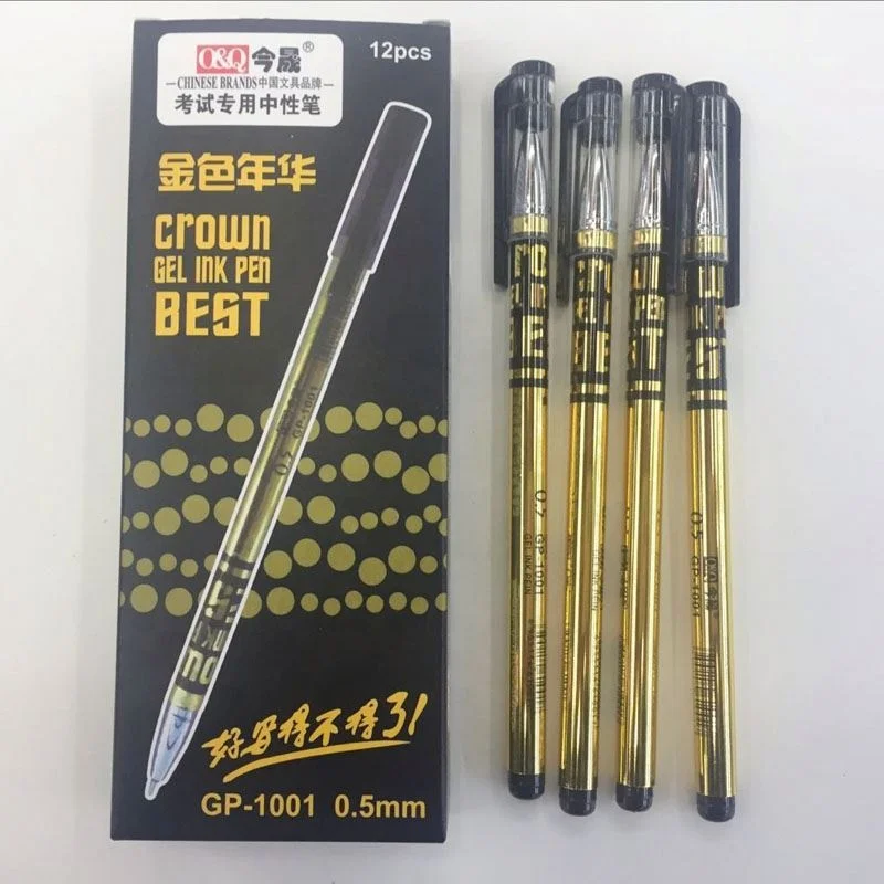 2019 Newest sale gold pen body creative gel pens available black wholesale gel pen