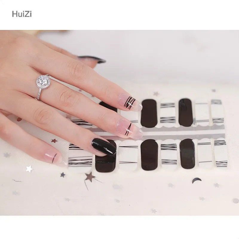 2023 nail design stickers image gel nail polish wraps/ sticker