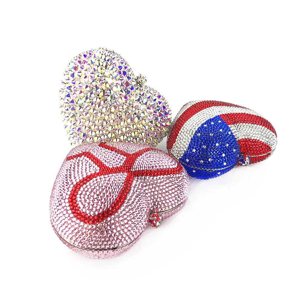 
OC3916 New bling luxury crystal handbags custom made party evening clutch 