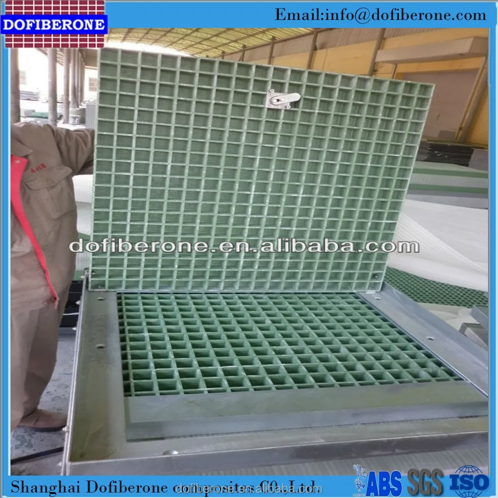Пол сливной решетки frp антикоррозионные изофталевой полиэфирной смолы решетки