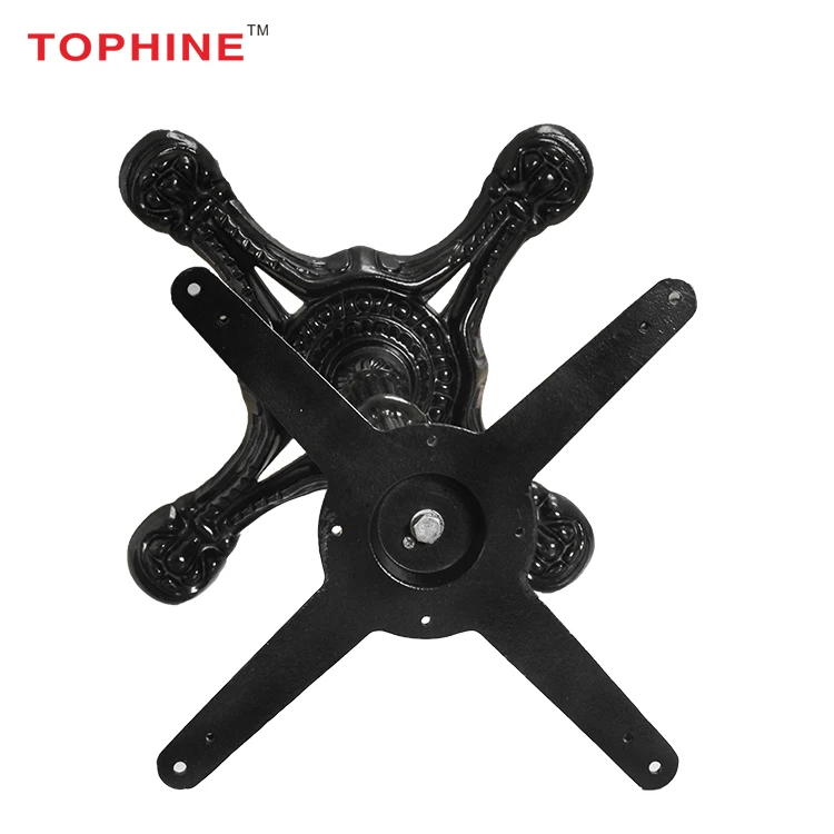 
Commercial Contract TOPHINE Furniture Black Antique Style Cast Iron Table Base / Coffee Table Legs 