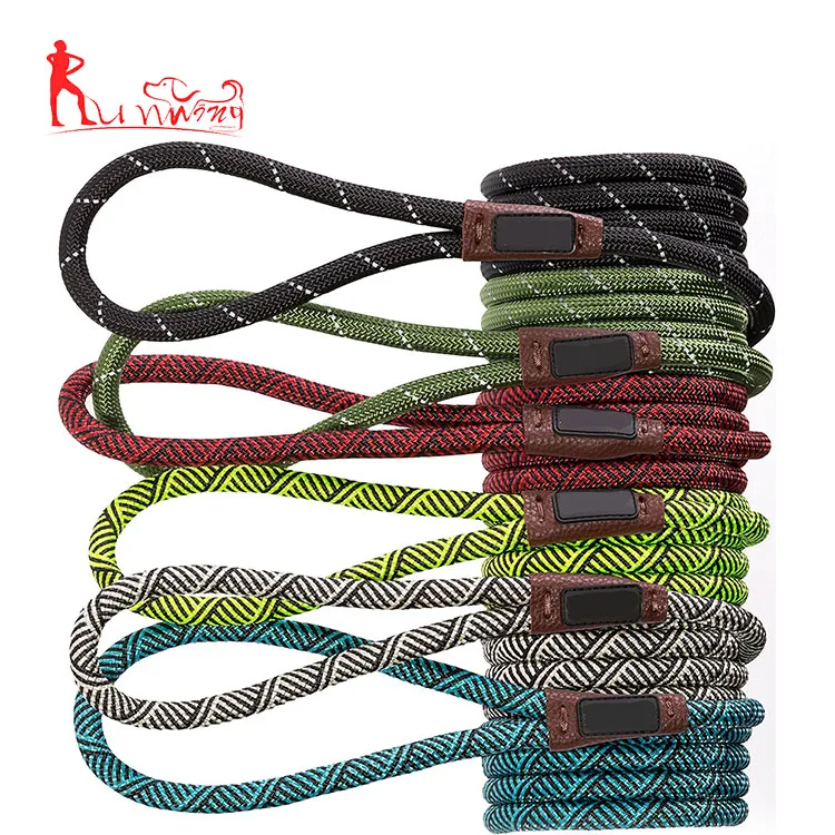 6 ft mountain climbing rope dog leash dog slip lead