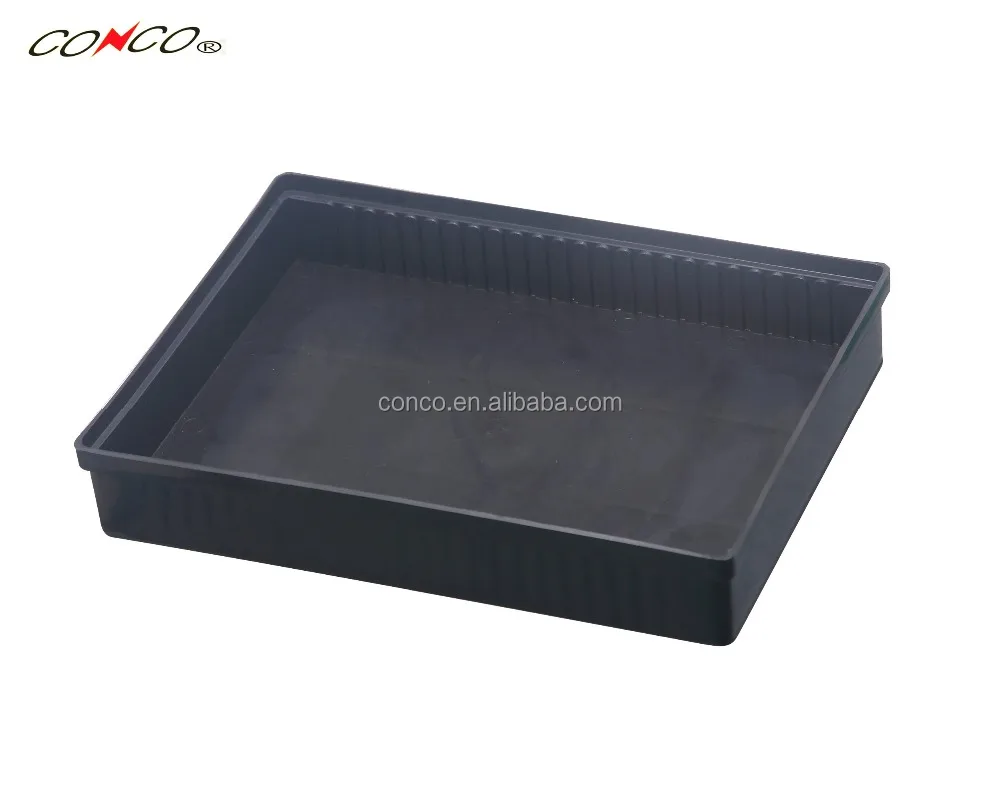 ESD black electronic components antistatic tray conductive tray for pcb 225*165*37mm
