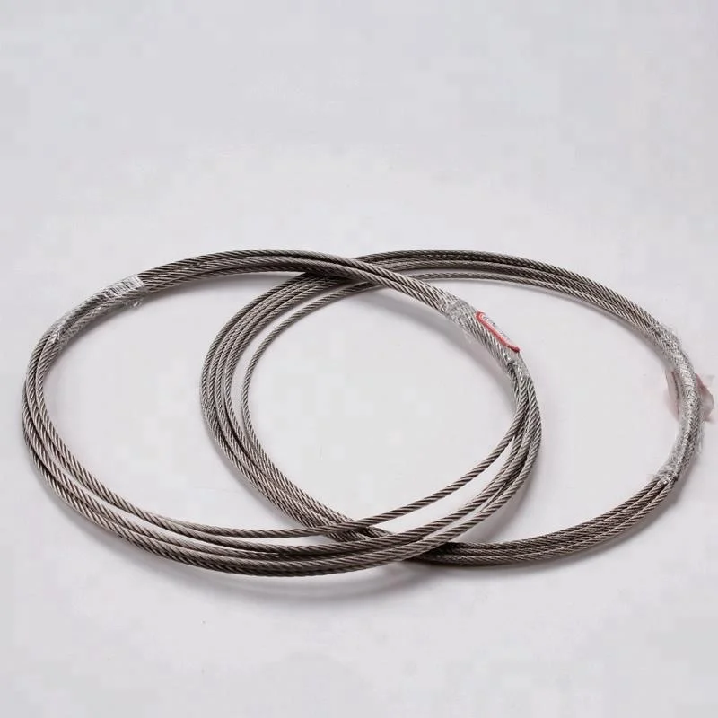 
longline stainless steel wire rope 7x7 
