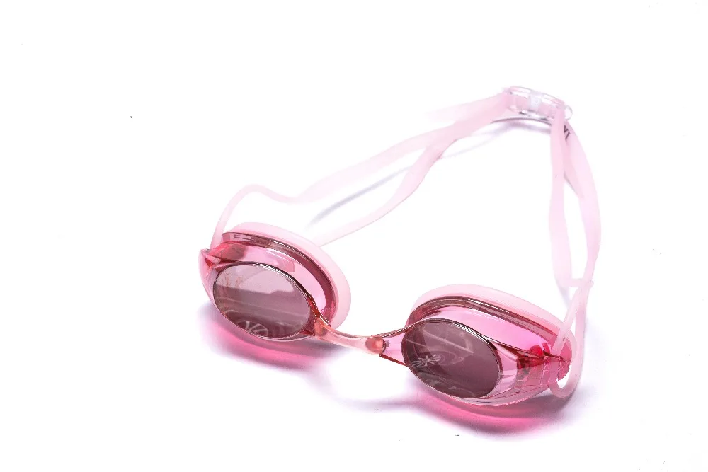 hot sale mirrored customized print logo racing swimming goggles for sport