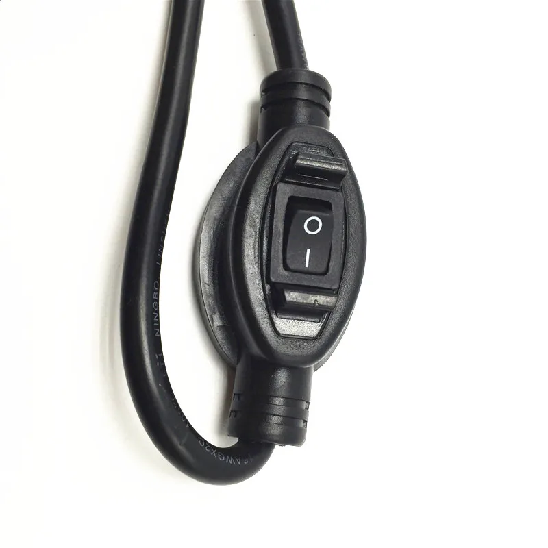 black outdoor extension cord switch