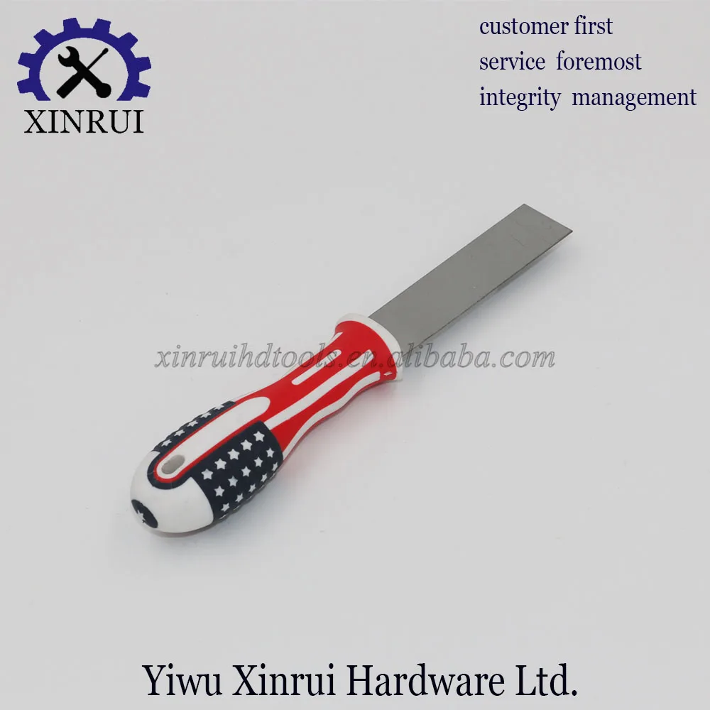 Newest design American flag handle Carbon steel blade putty knife
