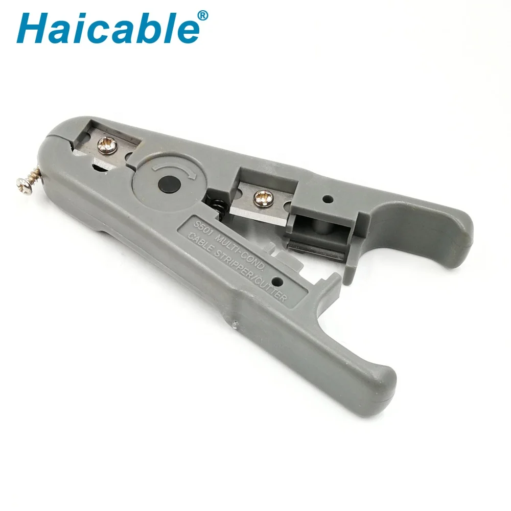 HT-S501A Rg11-rg6-rg56 Cable Cutter Wire Stripping Pliers Rg59 Network High Precision Hand Stripper