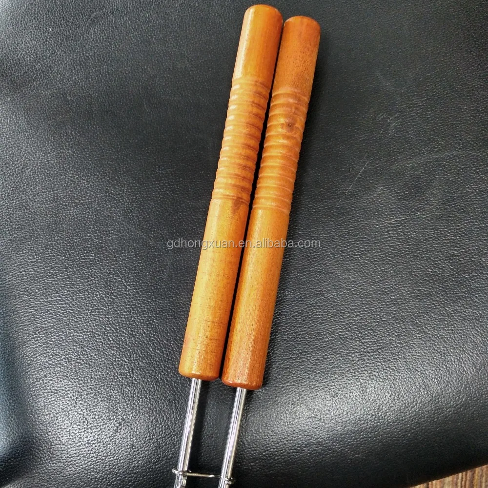 Heavy duty cast iron square pie iron grill sandwich maker long extended wood handle for camping cooking