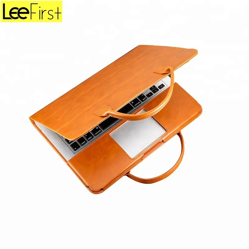 Amazon Bestseller PU Leather Case For MacBook Pro Portable Bags For laptop bag