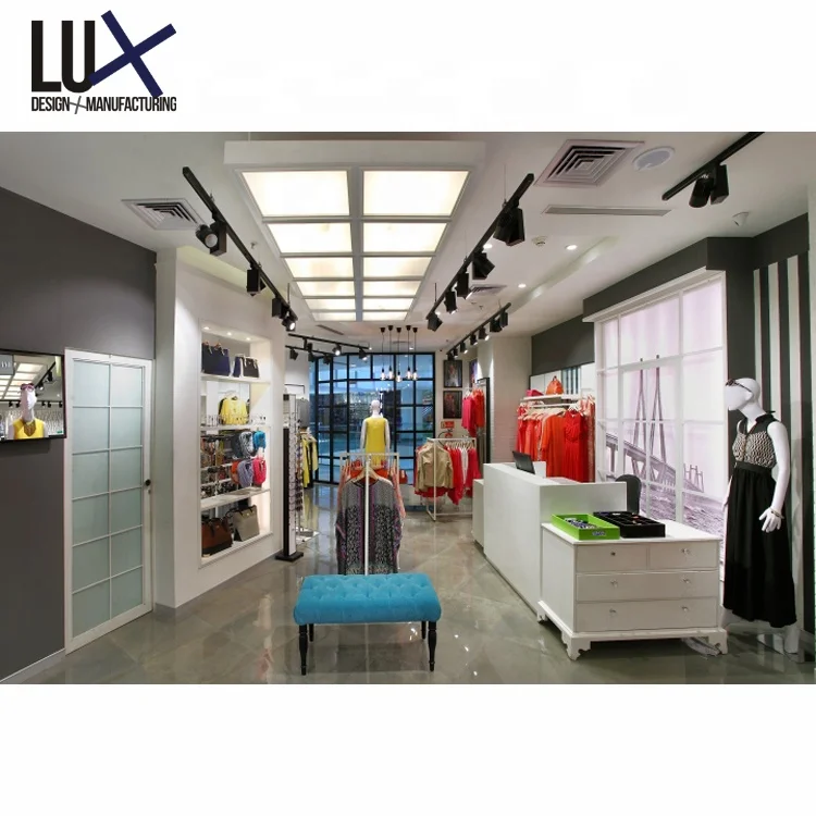 LUX Customized Boutique Women Garment Shop Clothes Shop Decoration Display Rack