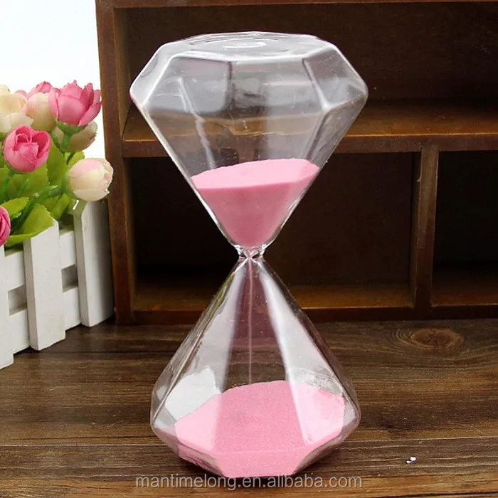 Diamond Hourglass Timer 15 Minutes Hourglass/Creative Hourglass Art clock