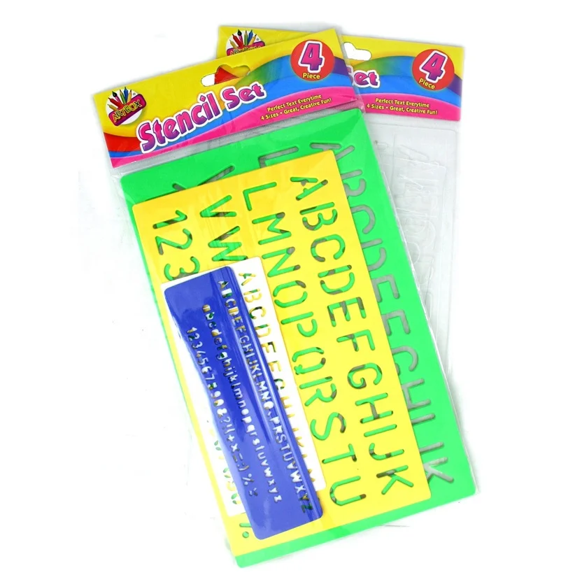 Набор геометрических линейки, пластиковая математика