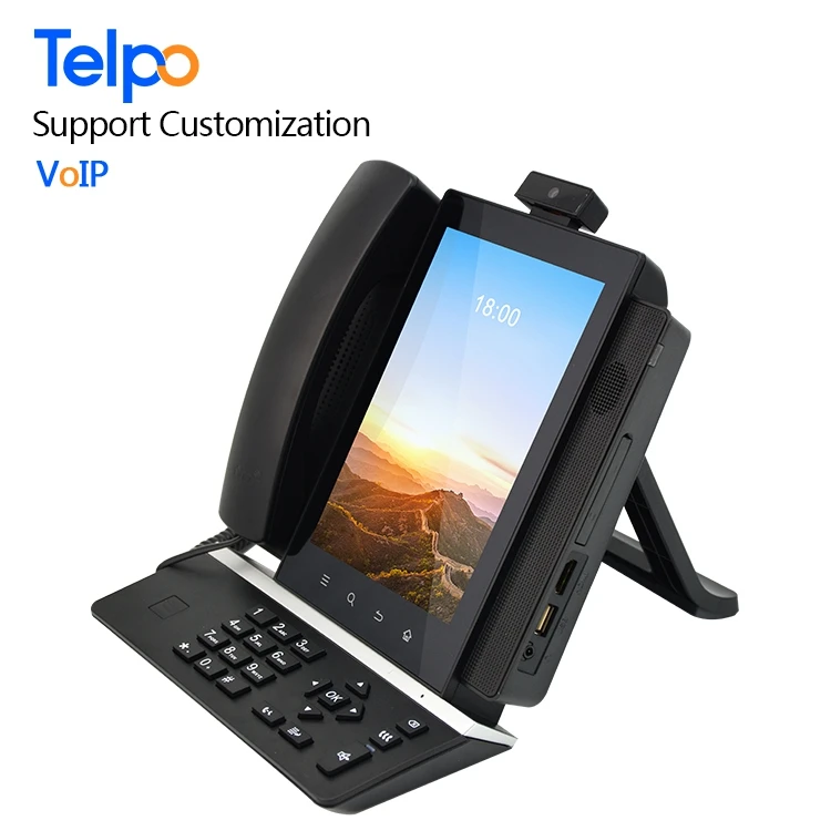 
 Современный Стиль Smart Android система VoIP фиксированный беспроводной видеотелефон  <span style=