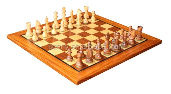 Custom Garden Wood Chess Board Game Set