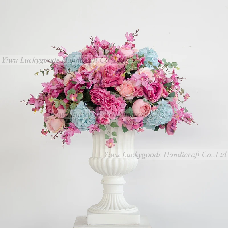 LFB976 Colorful Artificial Orchid Rose flower ball wedding table decorations