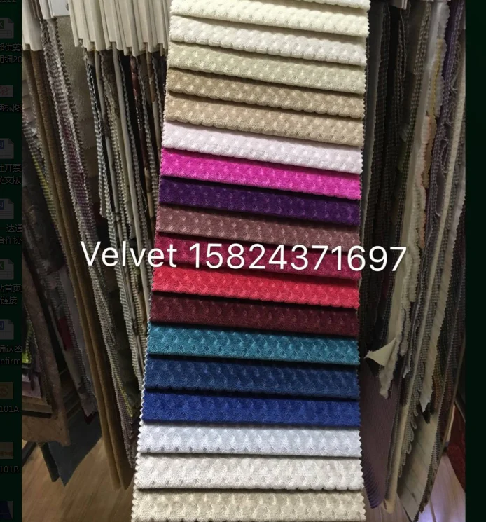 manufactory high quality velvet with beauful design for textile