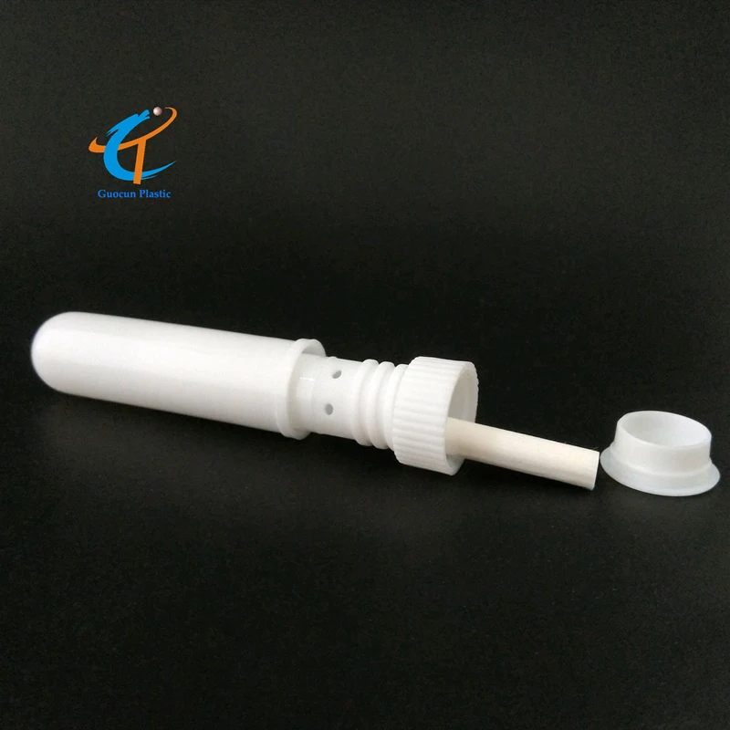 OEM blank aroma nasal inhaler bottle with high quality cotton wick