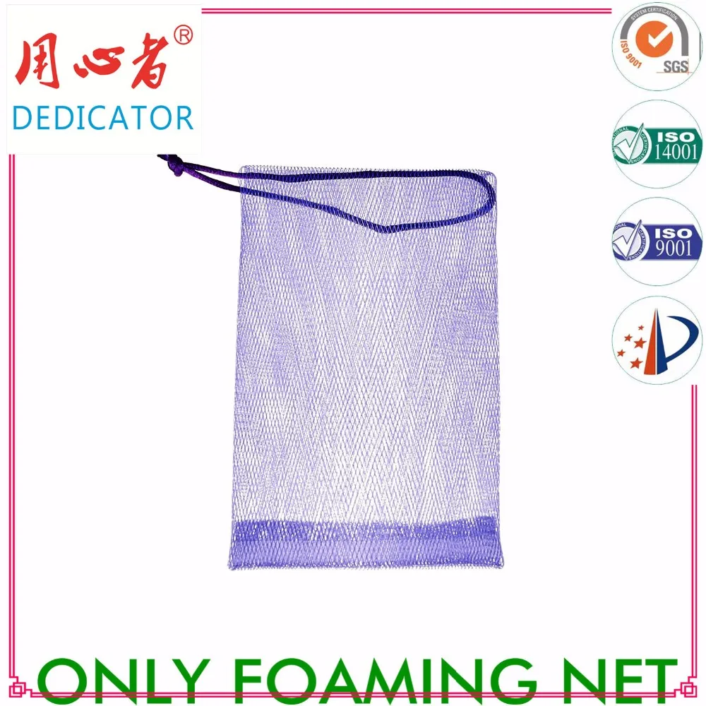 Foaming facial cleanser PE net for facial cleansing soap net bag A42