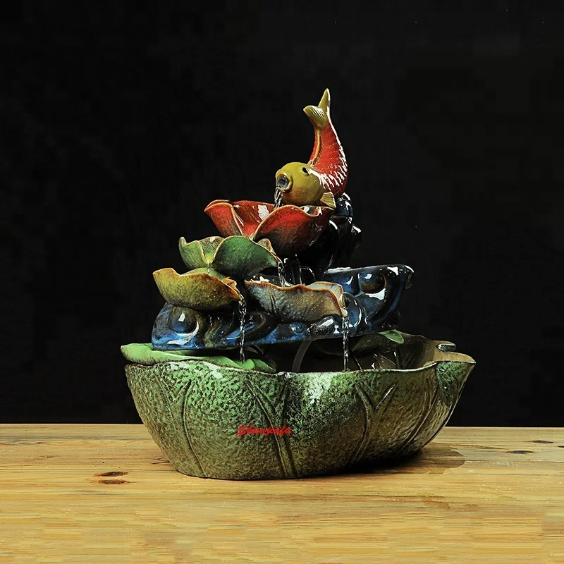 Handmade ceramic water fountains indoor