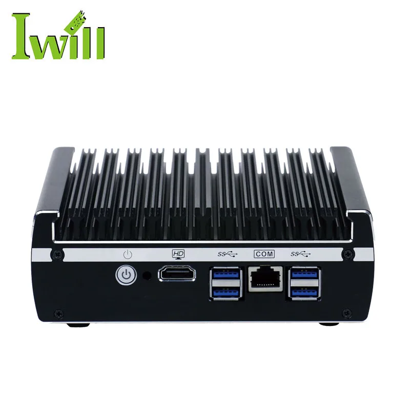  Новейший 6 lan безвентиляторный pfsense mini pc skylake core i3 7100u 3865u двухъядерный серверный компьютер для