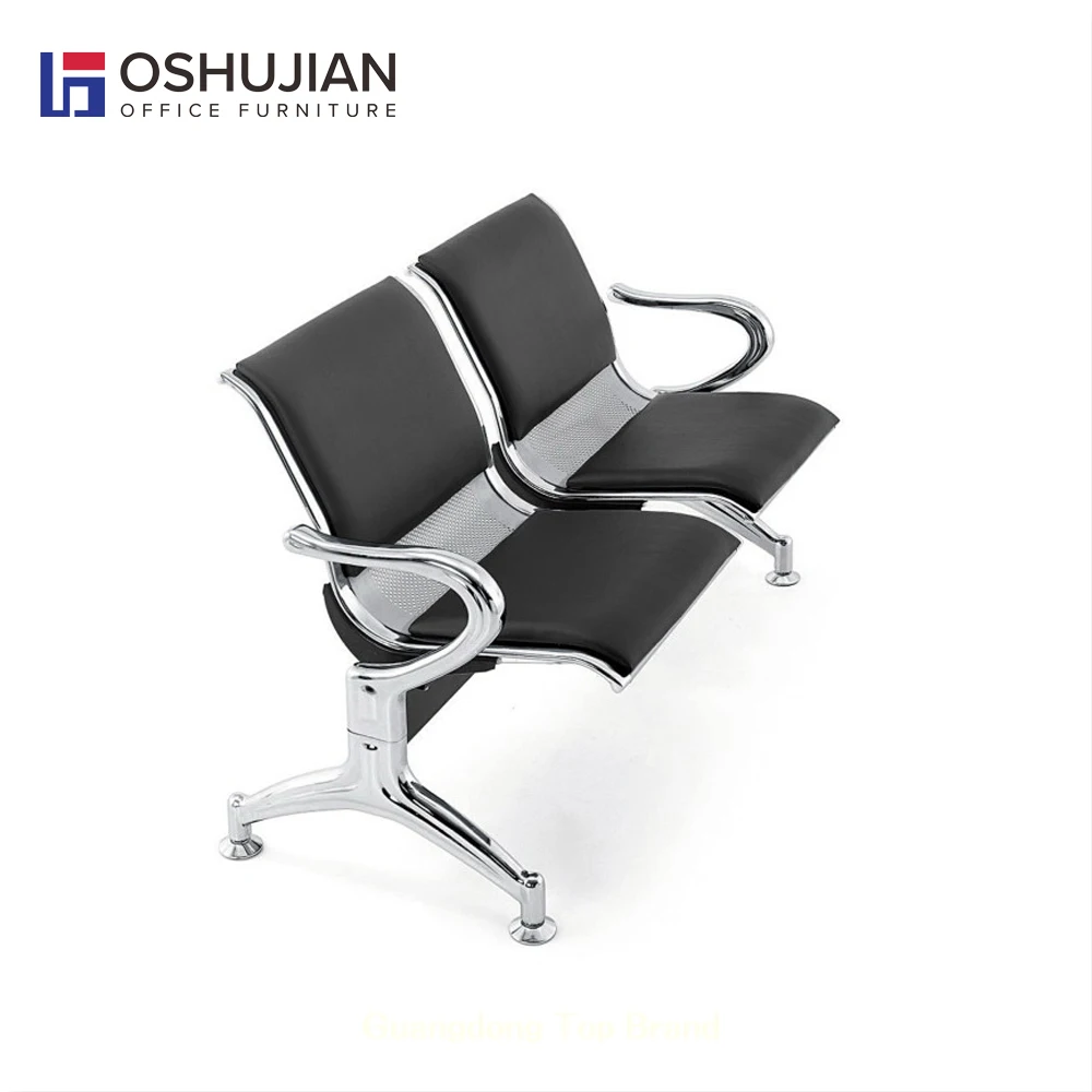 Hot sale airport leather metal waiting chair public waiting room chairs