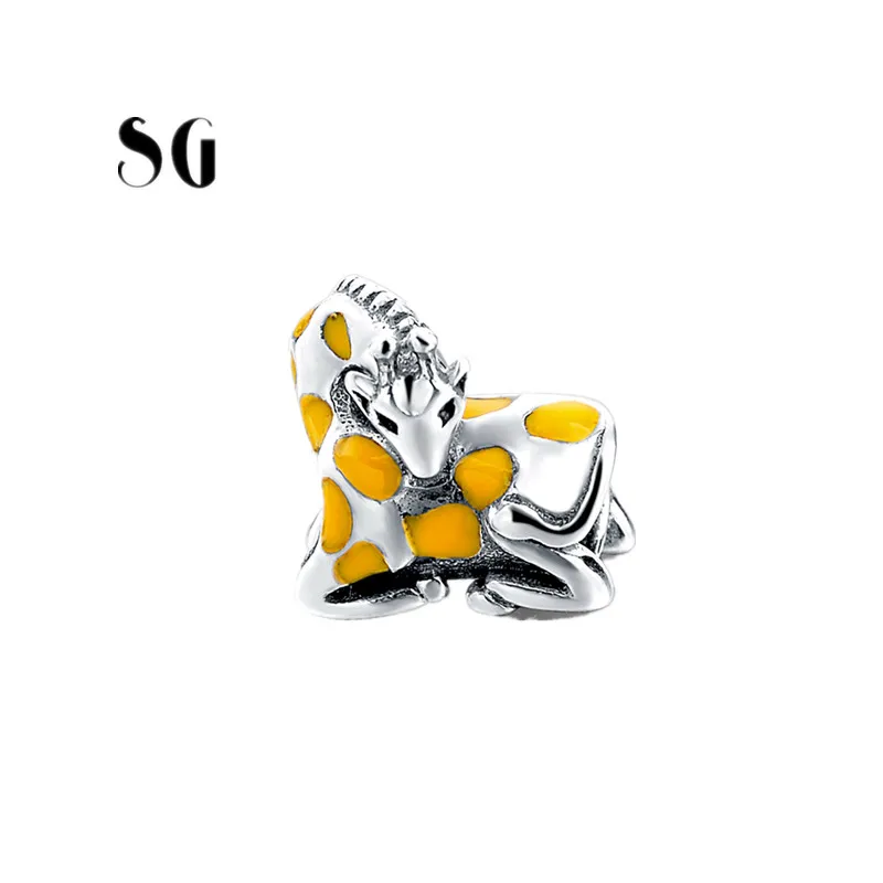 925 Sterling Silver Cat Horse Charms Beads Bracelets For Women Jewelry