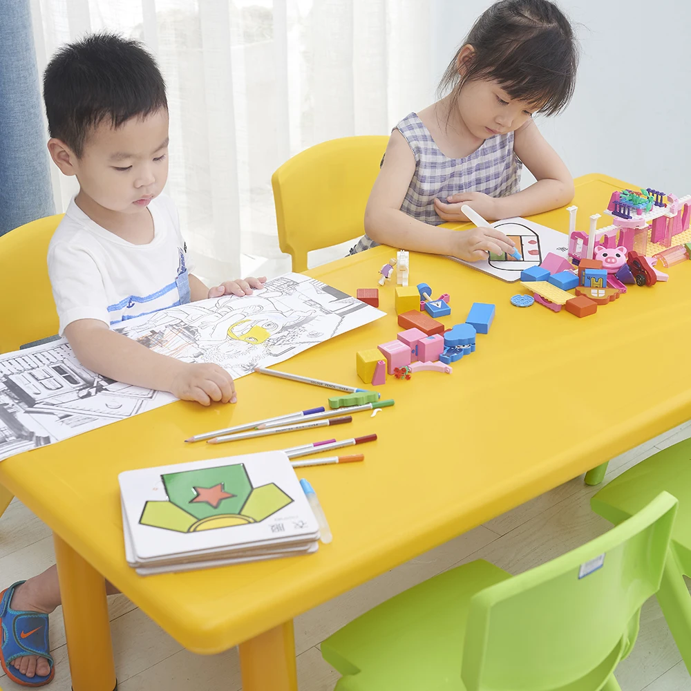 
Jolly kids activity preschool nursery school canteen furniture table and chairs 