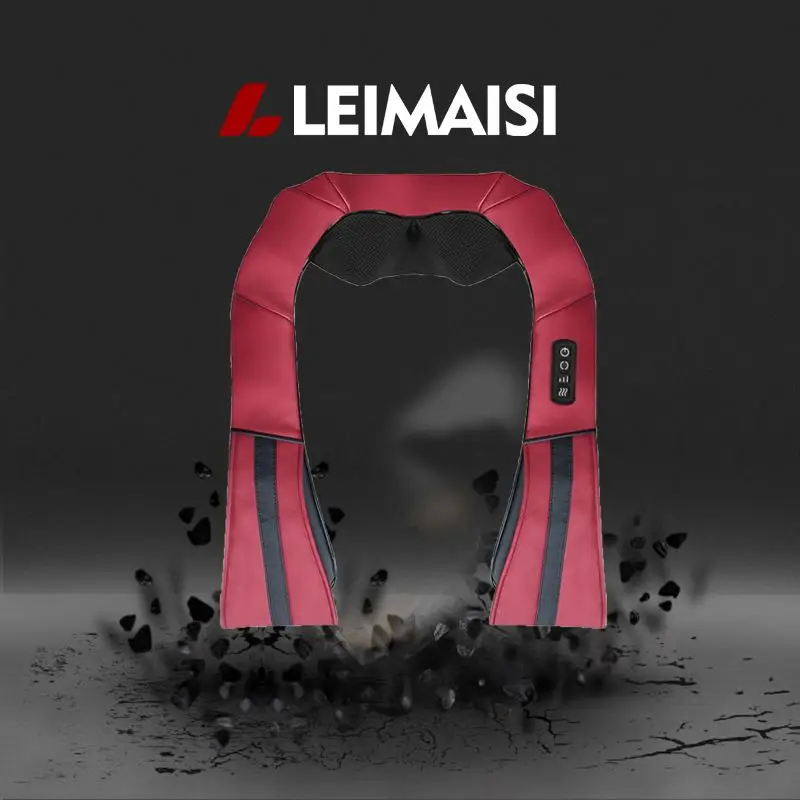 
Factory customizable portable intelligent shiatsu neck and back massager 